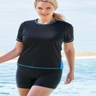 Colorblock Swim Tee  image number 0