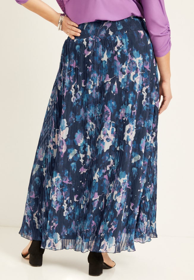 Crinkle Chiffon Ankle Skirt image number null