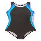 Colorblock One-Piece Swimsuit with Shelf Bra image number null