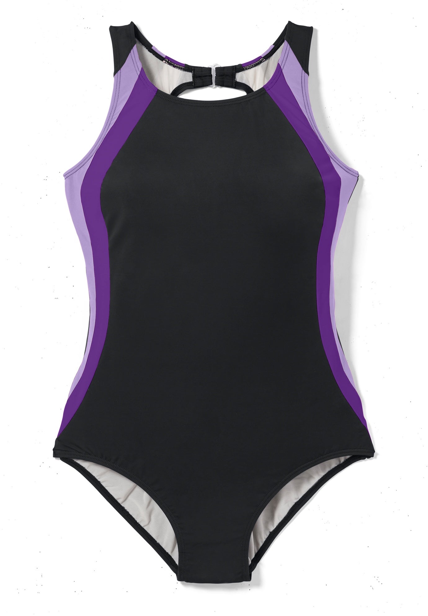 Colorblock One-Piece Swimsuit with Shelf Bra image number 3