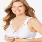 Front-Close Cotton Lace Wireless Posture Bra 5100531 image number null