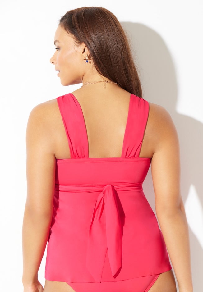 Sweetheart Wrap Tankini Top image number 1