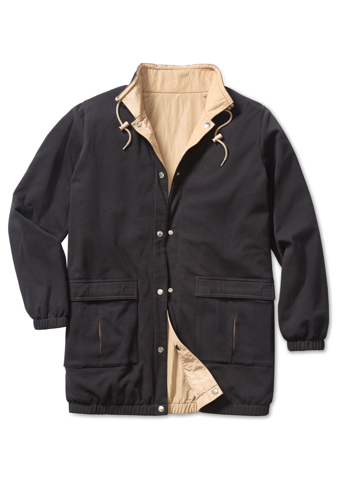 Fleece Nylon Reversible Jacket image number 2