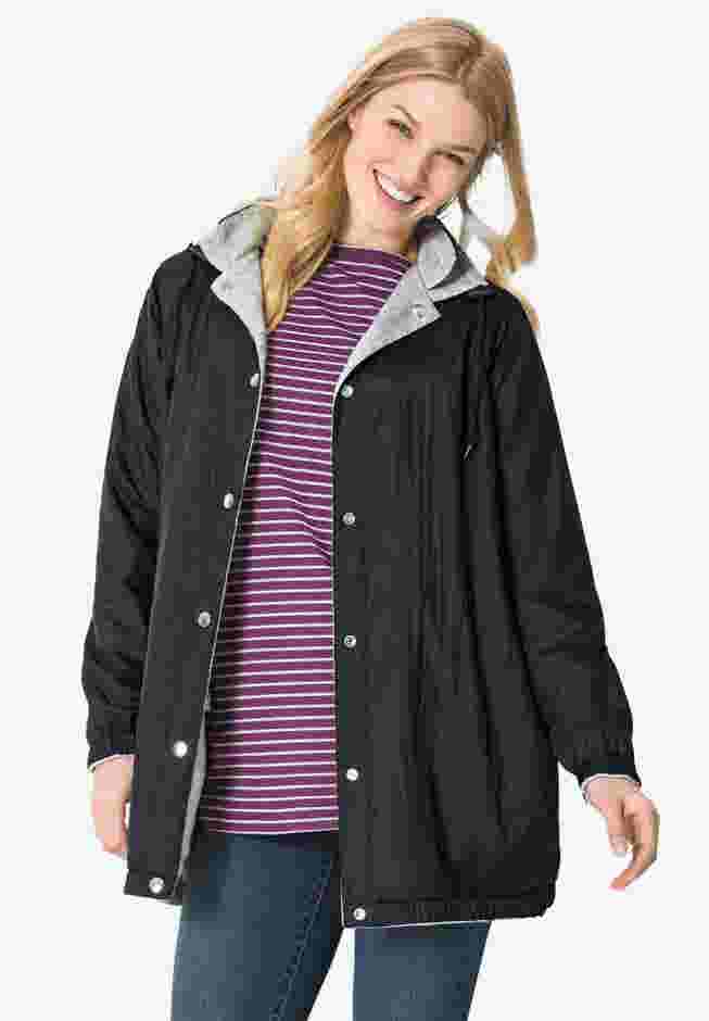 Fleece Nylon Reversible Jacket image number 5