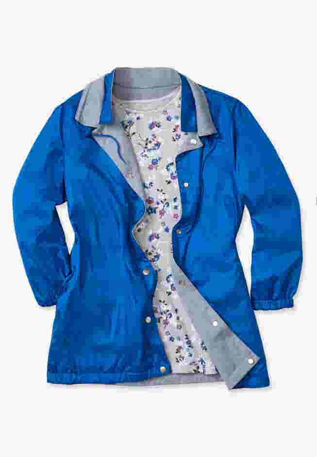 Fleece Nylon Reversible Jacket image number 7