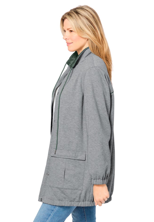 Fleece Nylon Reversible Jacket image number 4