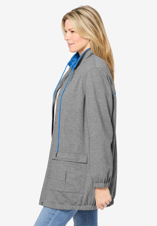 Fleece Nylon Reversible Jacket image number 4