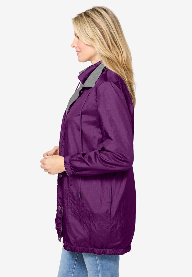 Fleece Nylon Reversible Jacket image number 2