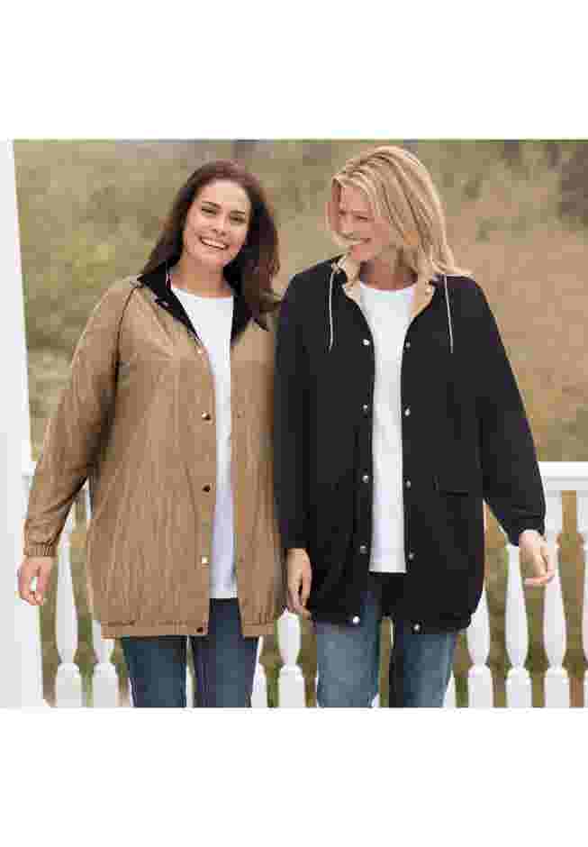 Fleece Nylon Reversible Jacket image number 0