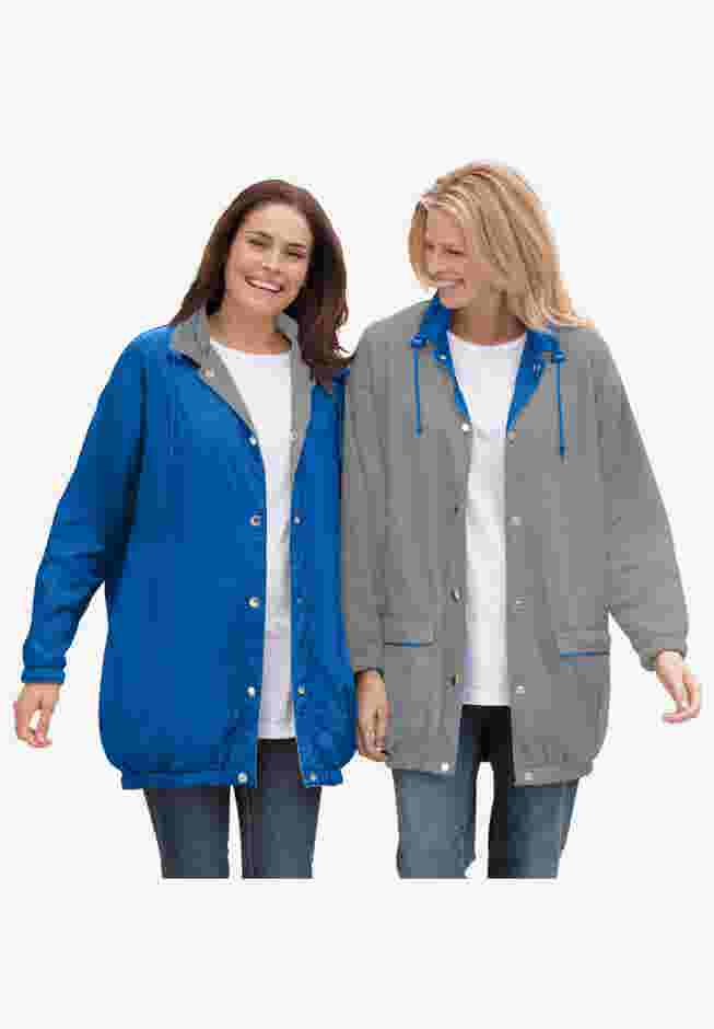 Fleece Nylon Reversible Jacket image number 0