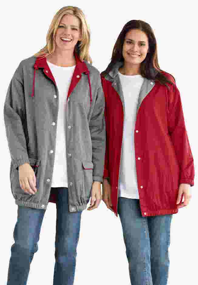 Fleece Nylon Reversible Jacket image number 0