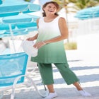 Longer-Length Dip-Dye Sleeveless Tunic image number null