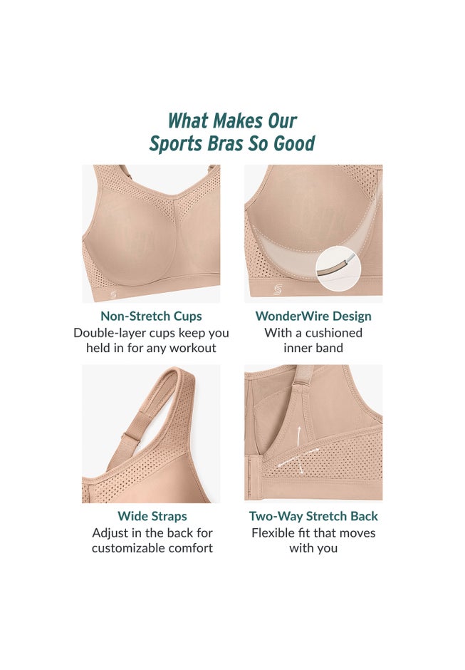 Glamorise® Wonderwire® High-Impact Underwire Sport Bra 9066 image number 2