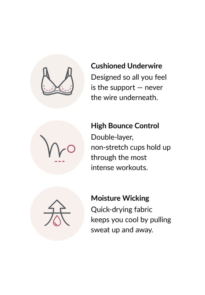 Glamorise® Wonderwire® High-Impact Underwire Sport Bra 9066 image number 3