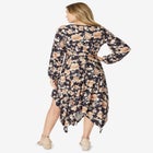 Ultrasmooth® Fabric Ruffle Midi Dress image number null