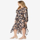 Ultrasmooth® Fabric Ruffle Midi Dress image number null