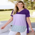 Marled V-Neck Tunic image number null