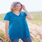 Marled V-Neck Tunic image number null