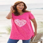 Marled V-Neck Tunic image number null