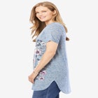 Marled V-Neck Tunic image number null