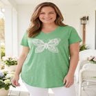 Marled V-Neck Tunic image number null