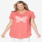 Marled V-Neck Tunic image number null