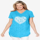 Marled V-Neck Tunic image number null