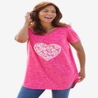 Marled V-Neck Tunic image number null