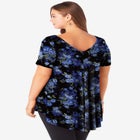 Plus Size Ultra Drape V-Neck Swing Tunic Top image number null
