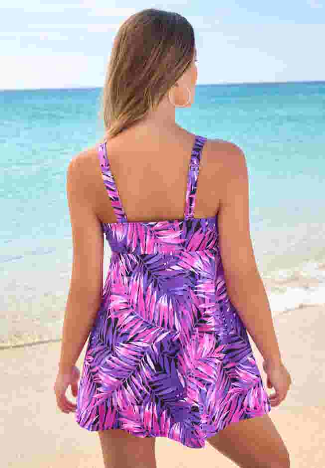 Loop Strap Two-Piece Swim Dress image number 1