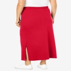 Sport Knit Side-Slit Skirt image number null