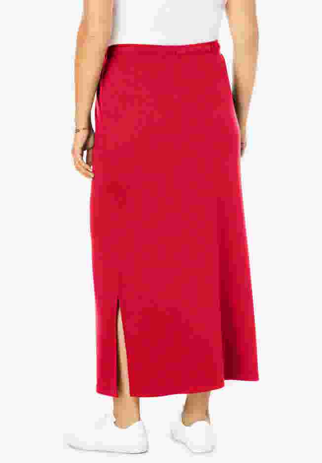 Sport Knit Side-Slit Skirt image number 1