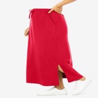 Sport Knit Side-Slit Skirt image number null