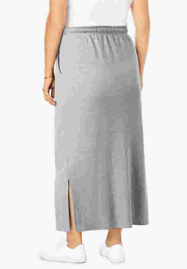 Sport Knit Side-Slit Skirt image number 1