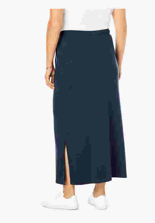 Sport Knit Side-Slit Skirt image number 1