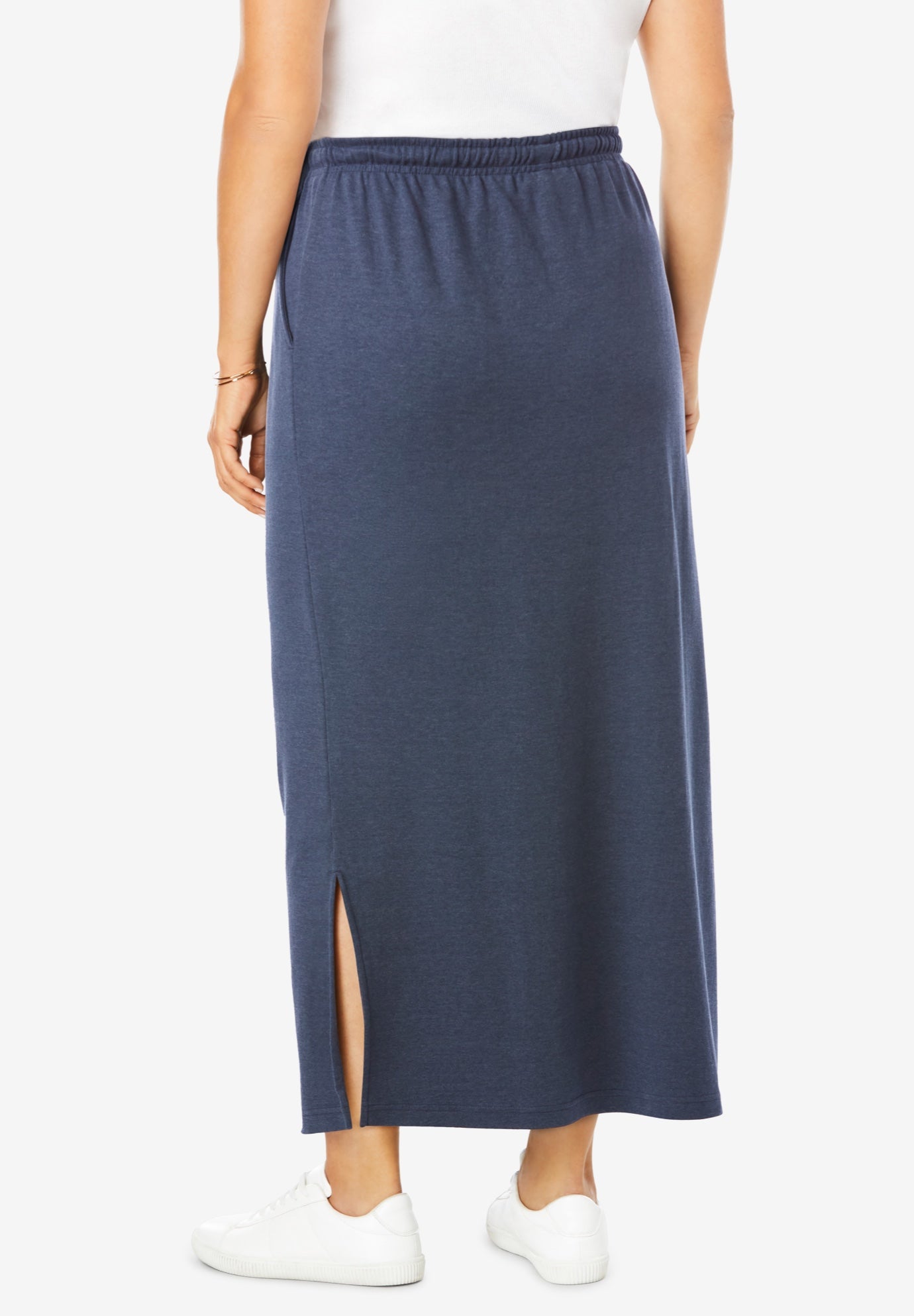 Sport Knit Side-Slit Skirt image number 1