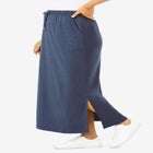 Sport Knit Side-Slit Skirt image number null