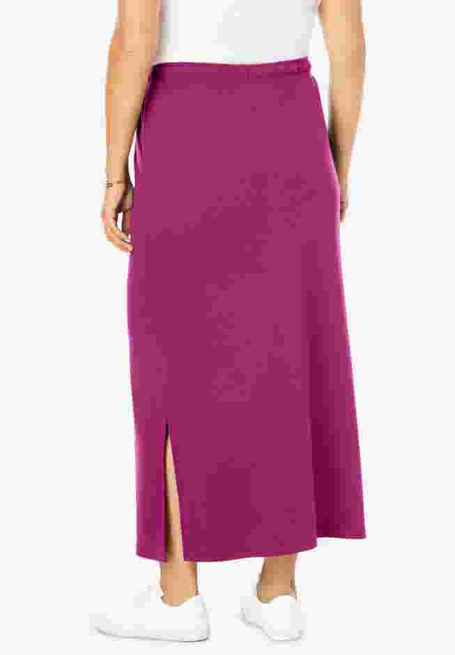 Sport Knit Side-Slit Skirt image number 1