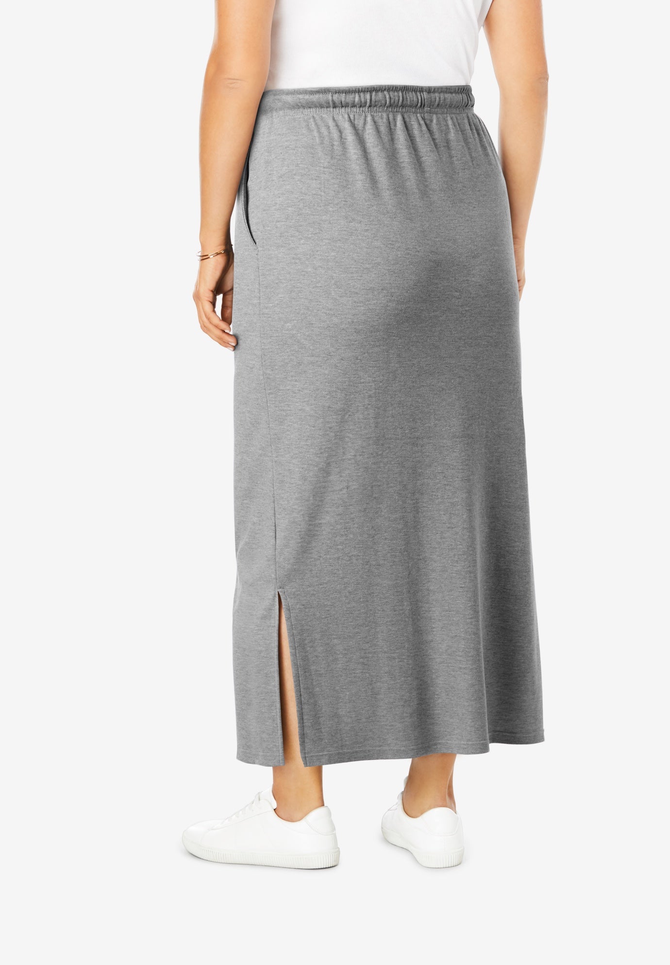 Sport Knit Side-Slit Skirt image number 1