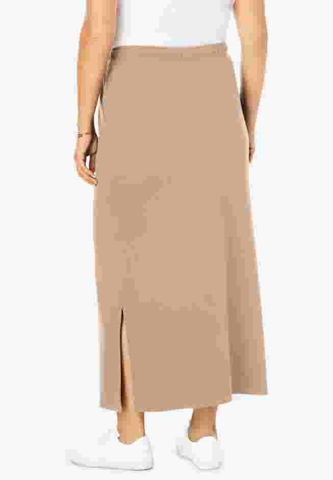 Sport Knit Side-Slit Skirt image number 1