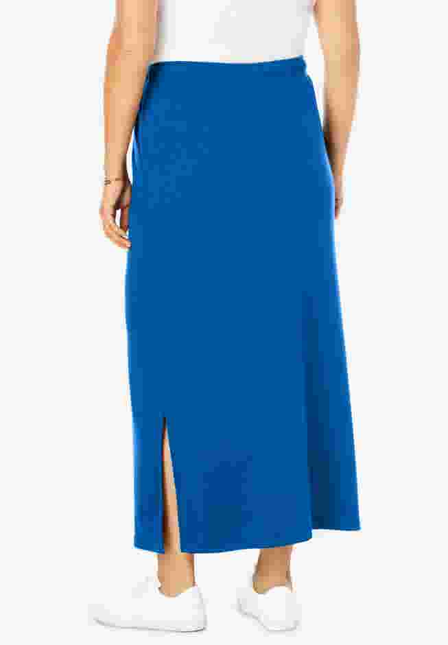 Sport Knit Side-Slit Skirt image number 1