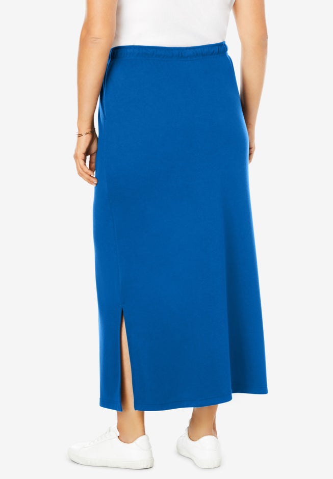 Sport Knit Side-Slit Skirt image number 1