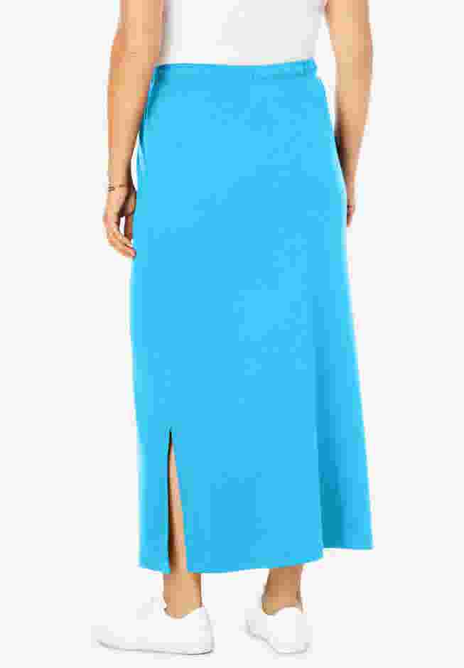 Sport Knit Side-Slit Skirt image number 1
