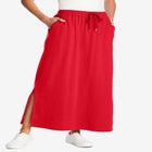 Sport Knit Side-Slit Skirt image number null