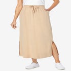 Sport Knit Side-Slit Skirt image number null