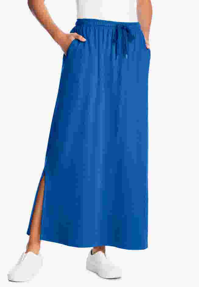 Sport Knit Side-Slit Skirt image number 0