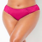 Shimmer Side Ruched Swim Brief image number null