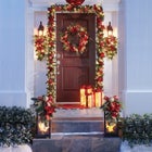9' Pre-Lit Ribbon Garland image number null