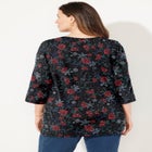 Suprema&reg; 3/4 Sleeve V-Neck Tee image number 1
