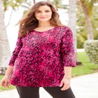 Suprema&reg; 3/4 Sleeve V-Neck Tee image number 0